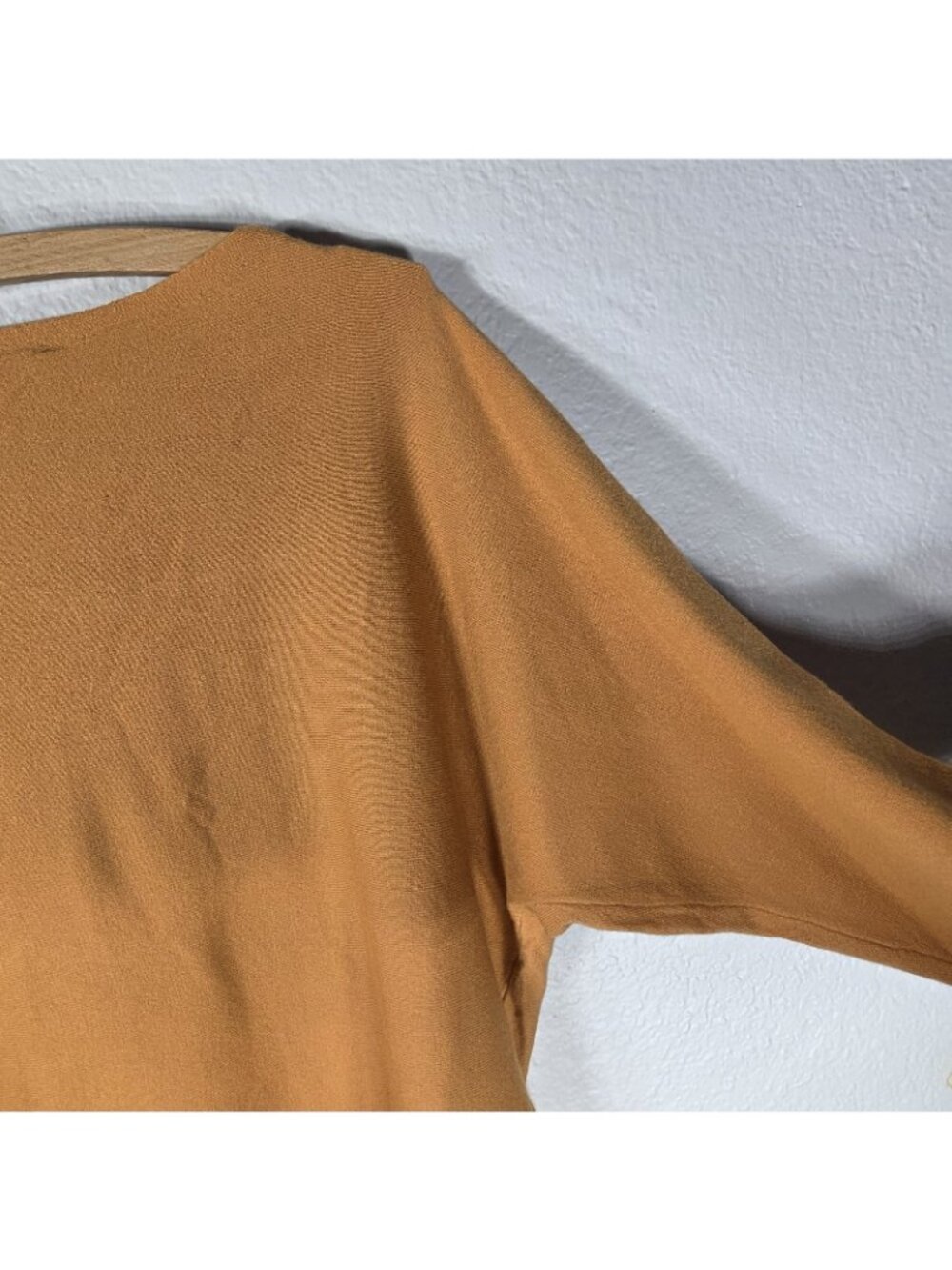Liv Milano Mustard Yellow Embellished Pullover Dolman Sleeve Sweater Size L - Picture 13 of 16
